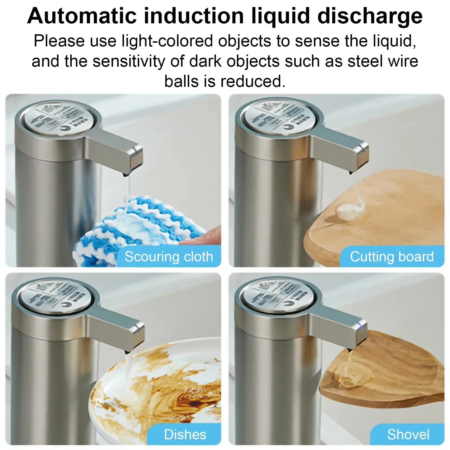 New Dishwashing Liquid Dispenser Automatic Sensor Kitchen Bathroom Hand Soap Dispenser Motorized Foam Shower Gel Soap Dispenser