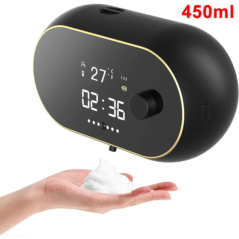 Sensor Soap Dispenser Automatic Foaming Hand Wash Dispenser Wall Mount Rechargeable Liquid Soap Dispenser for Bathroom Kitchen