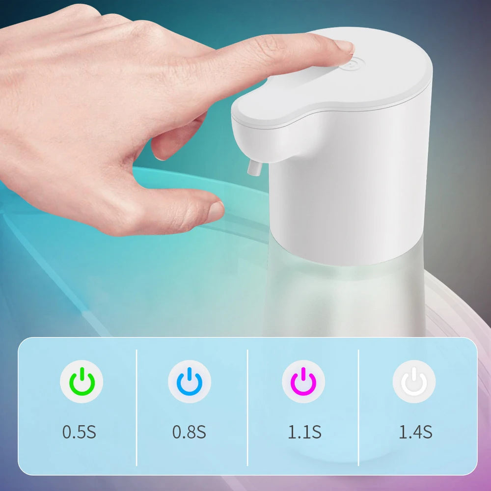 New Automatic Induction Foam Soap Dispenser 2000mAh USB Charging Smart Infrared Touchless Hand Washer For Kitchen Bathroom