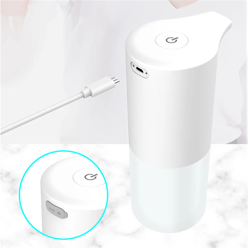 USB Charge Automatic Sensor Foam Soap Dispenser Smart Induction Liquid Soap Dispenser for Kitchen Bathroom Touchless Hand Washer