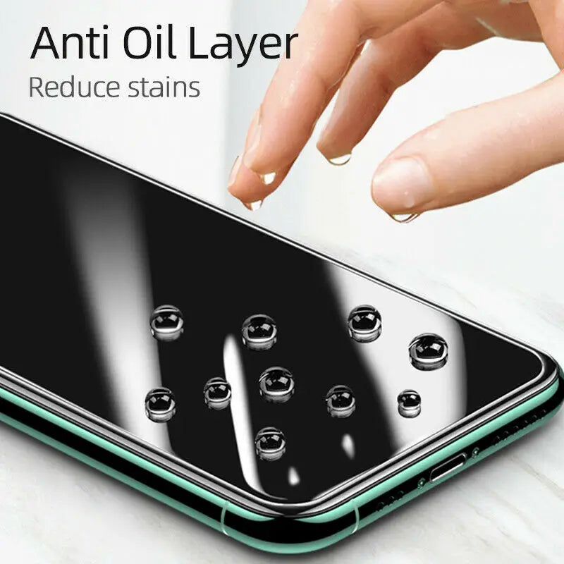 2Pcs 3D Airbag Bumper edge Full 9H Tempered Glass For iPhone 16 15 14 13 12 mini 11 Pro XR X XS MAX 7 8 Plus SE Screen Protector