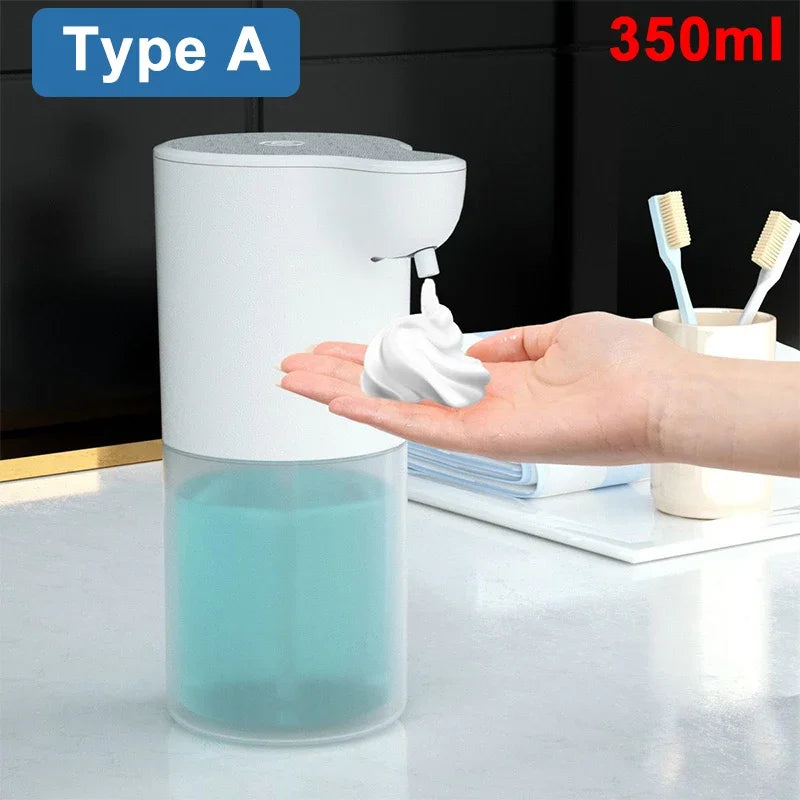 Sensor Soap Dispenser Automatic Foaming Hand Wash Dispenser Wall Mount Rechargeable Liquid Soap Dispenser for Bathroom Kitchen