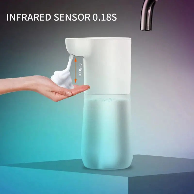 New Automatic Induction Foam Soap Dispenser 2000mAh USB Charging Smart Infrared Touchless Hand Washer For Kitchen Bathroom