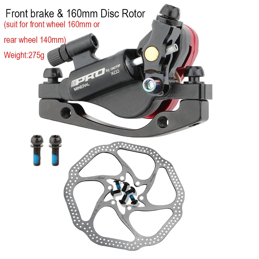 Bicycle Mechanical Brake Oil Pressure Brake Double Side Brakes Cycling MTB Bike Caliper Front/Rear High-strength Aluminum Alloy