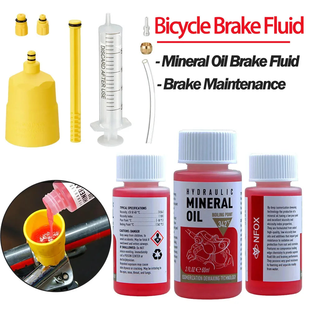 Hot Bicycle Brake Mineral Oil System 60Ml Fluid Cycling Mountain Bikes for Shimano 27Rd Bike Hydraulic Disc Brake Oil Fluid