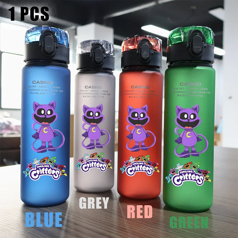 560ml Smiling Critters Miss Delight CatNap Figure Water Cup Portable Outdoor Camping Sports Leak Proof Water Cup Bottle Kid Gift