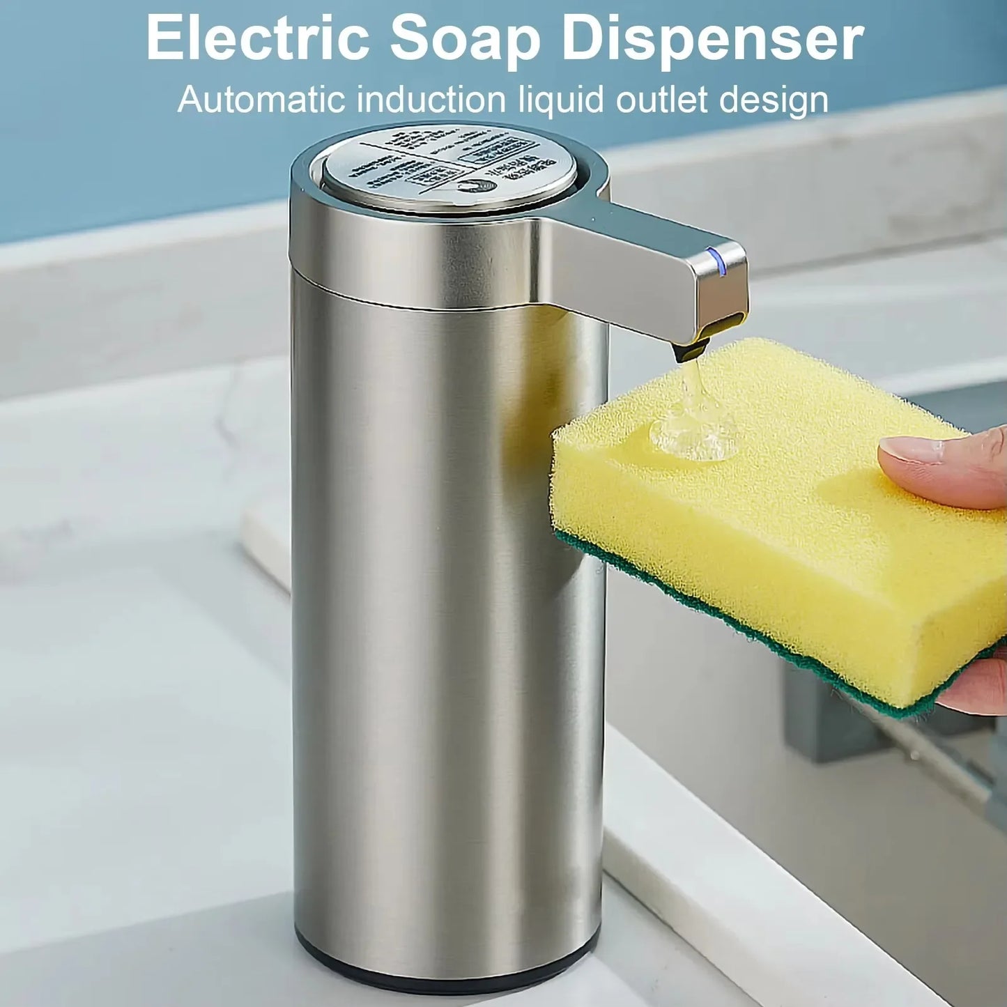 New Dishwashing Liquid Dispenser Automatic Sensor Kitchen Bathroom Hand Soap Dispenser Motorized Foam Shower Gel Soap Dispenser