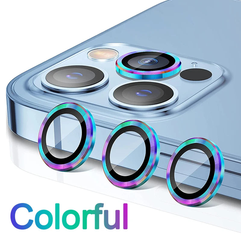 Lens Metal Ring Protector Glass for iPhone 11 12 13 Pro Max Camera Lens Protection On iPhone 12 15 13Pro 14 Pro Max Camera Film