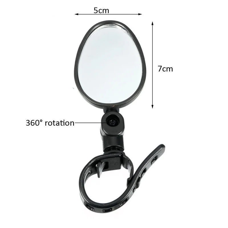 Universal Bicycle Mirror Handlebar Rearview Mirror for Bicycle Motorcycle 360 Rotation Adjustable for Bike Riding Cycling Mirror