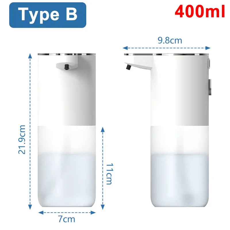 Sensor Soap Dispenser Automatic Foaming Hand Wash Dispenser Wall Mount Rechargeable Liquid Soap Dispenser for Bathroom Kitchen